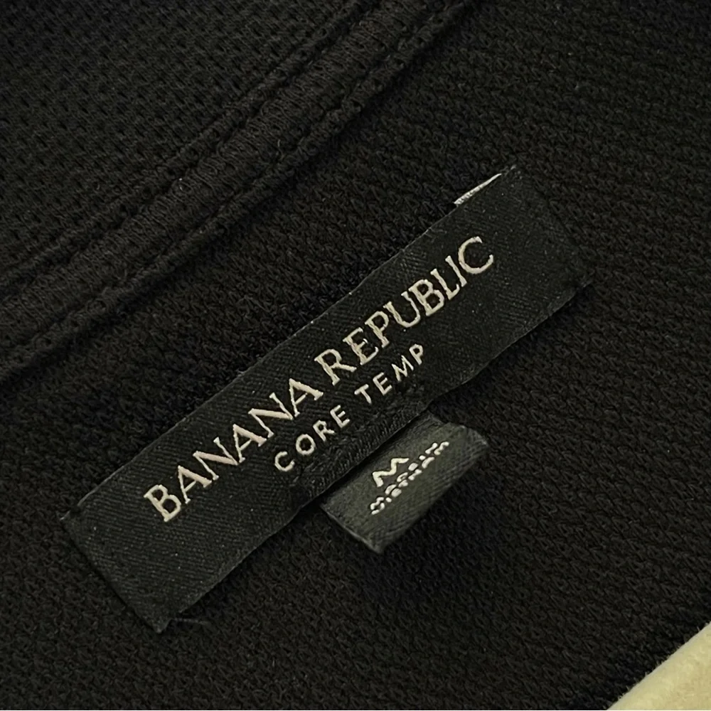 Banana Republic Men's Core Temp Mesh Half Zip Long Sleeve T-Shirt Pullover Sz M - Picture 6 of 7